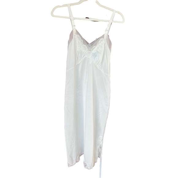 Vintage kayser slip dress white size 34 - Picture 1 of 6